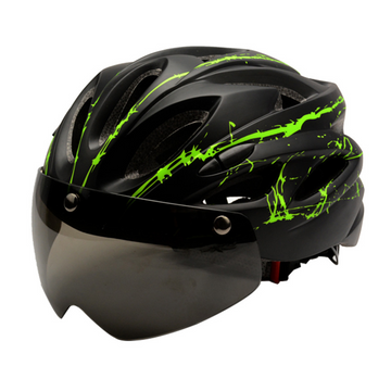 asque de vélo 56-62cm casque d'équitation casque de vélo réglable léger casque de vélo léger homme et femme casque velo noir vert